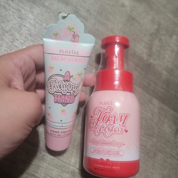 P.Louise Other - P.Louise Pink Hand Cream Keychain and Body Wash Duo